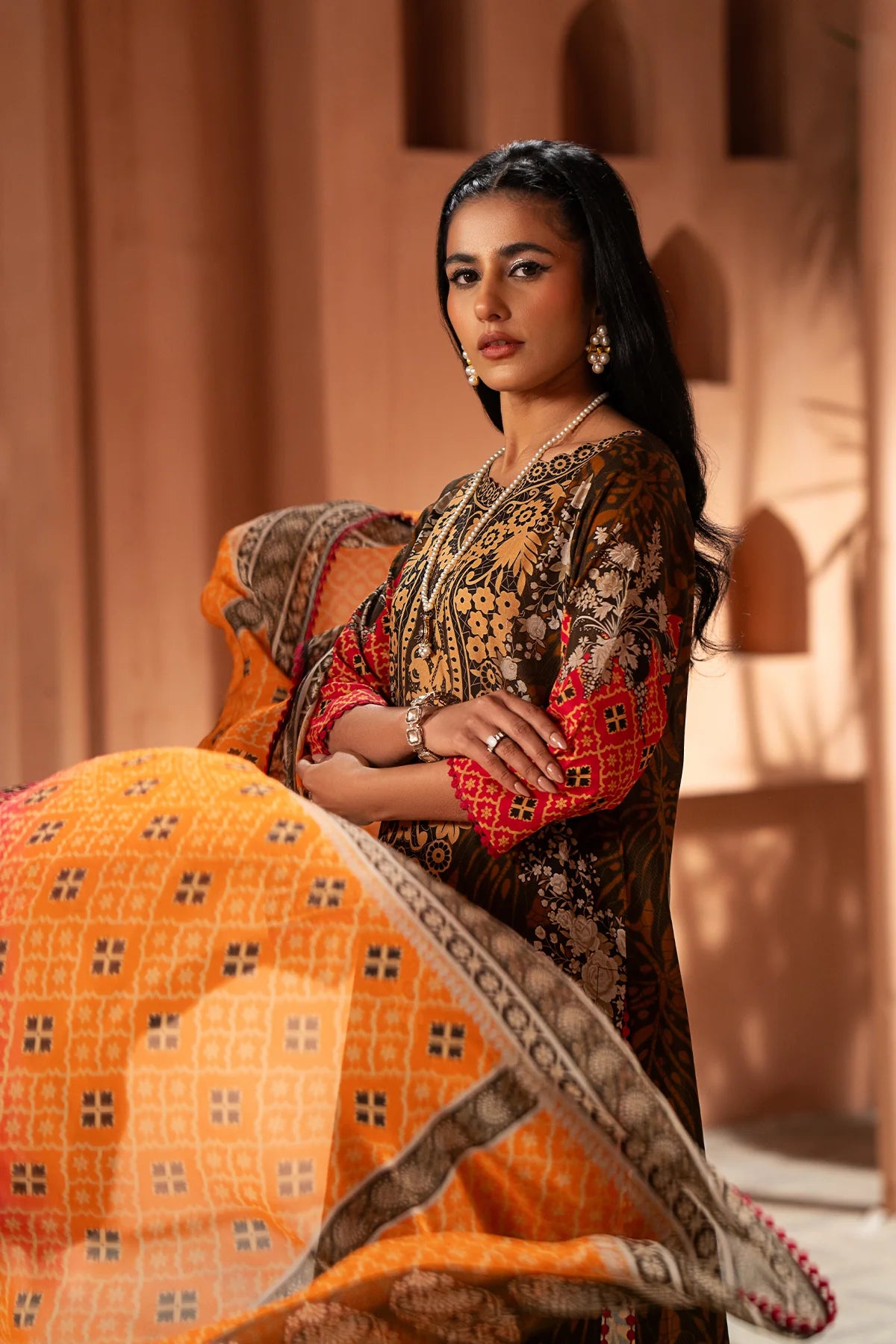3-PC Unstitched Printed Karandi Collection