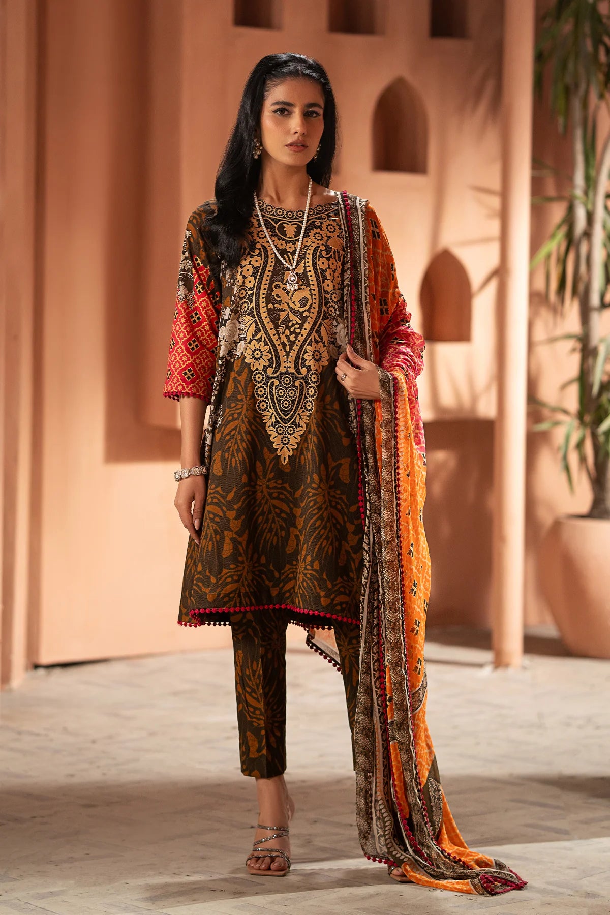 3-PC Unstitched Printed Karandi Collection