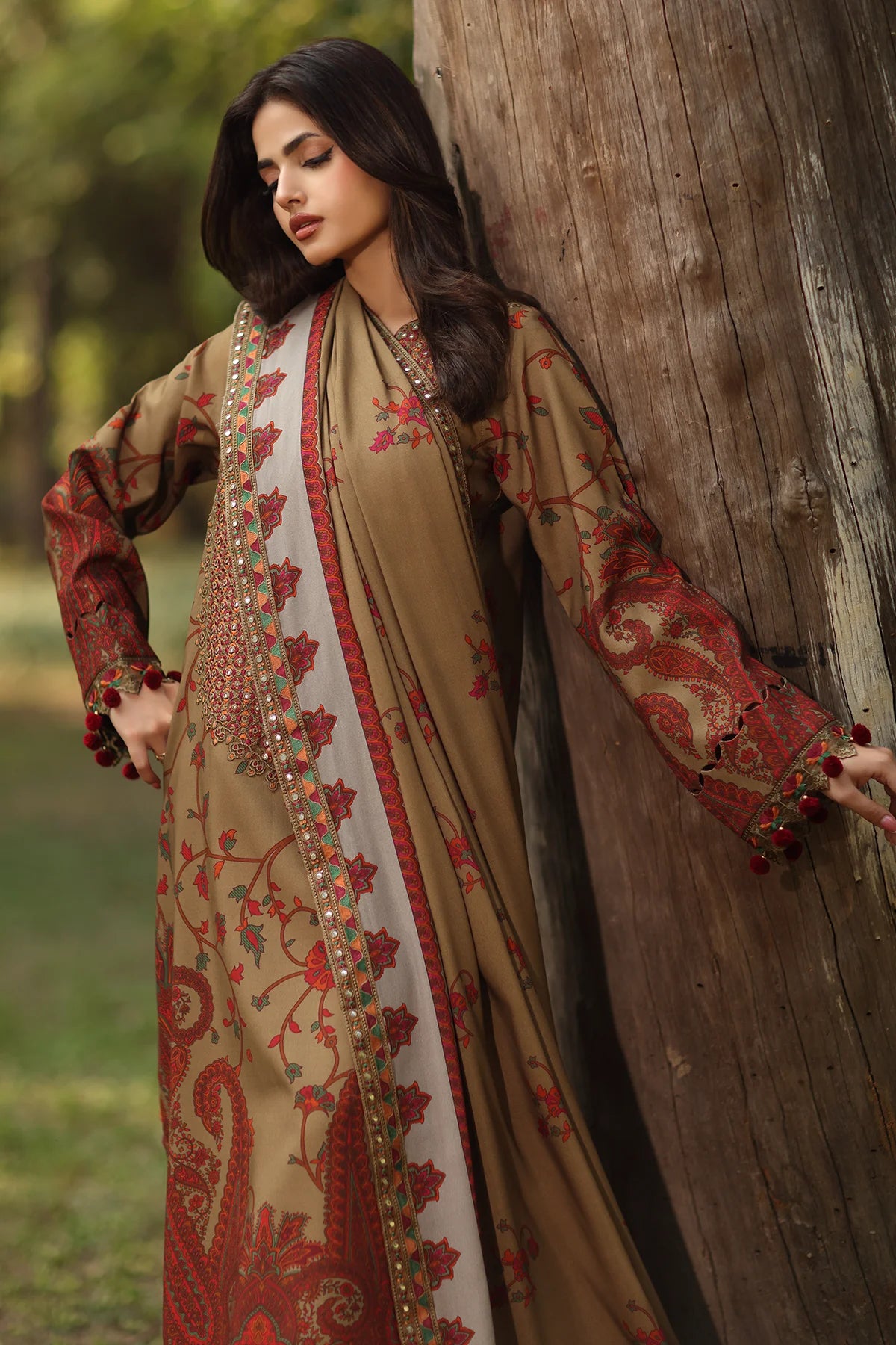 3-PC Unstitched Embroidered Linen Collection