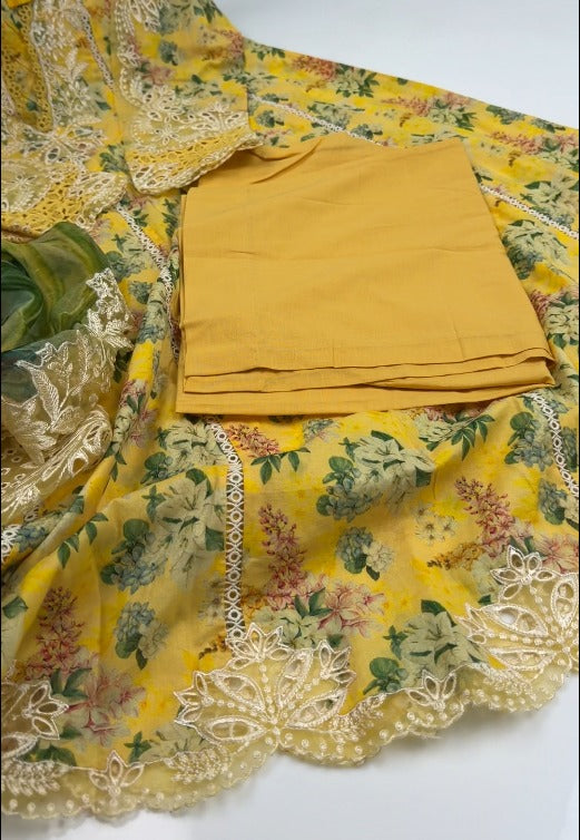 Stitched UnStitched 2PC & 3PC Premium Emb Lawn